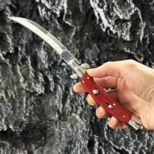 Stiletto-Springmesser 9 Zoll Rosenholz