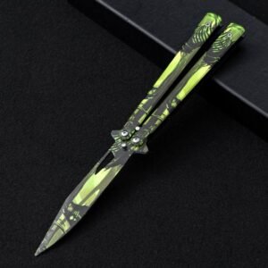 Unsharpened butterfly practice knife color butterfly knife outdoor multi-function folding knife swing